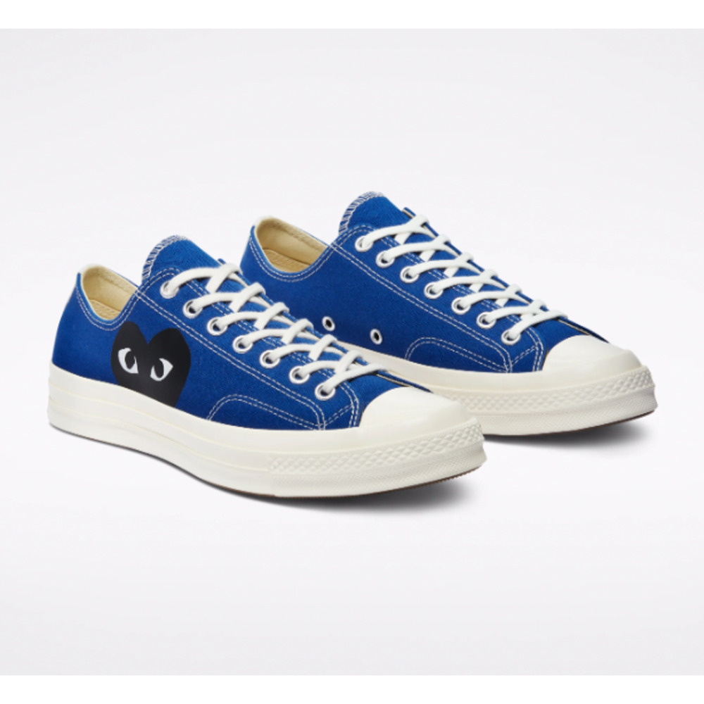 NWOT Converse x Comme Des Garçon Chuck 70 OX "CDG Play" Sneakers Blue White 3